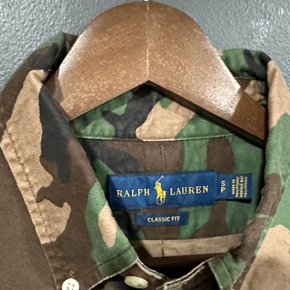 Ralph Lauren Polo Men's Camouflage Short Sleeve Shirt Small - Picture 2 of 4